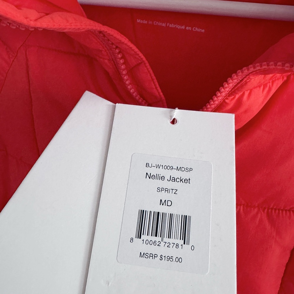 Women's Red Puffer Jacket - Picture 5 of 8